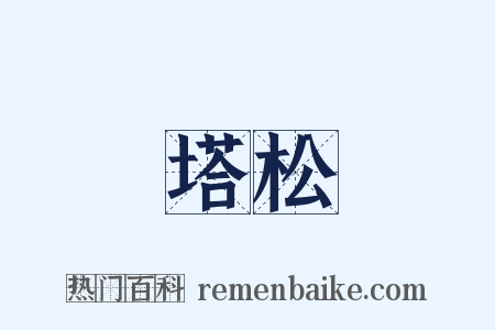 塔松是什么意思的图片